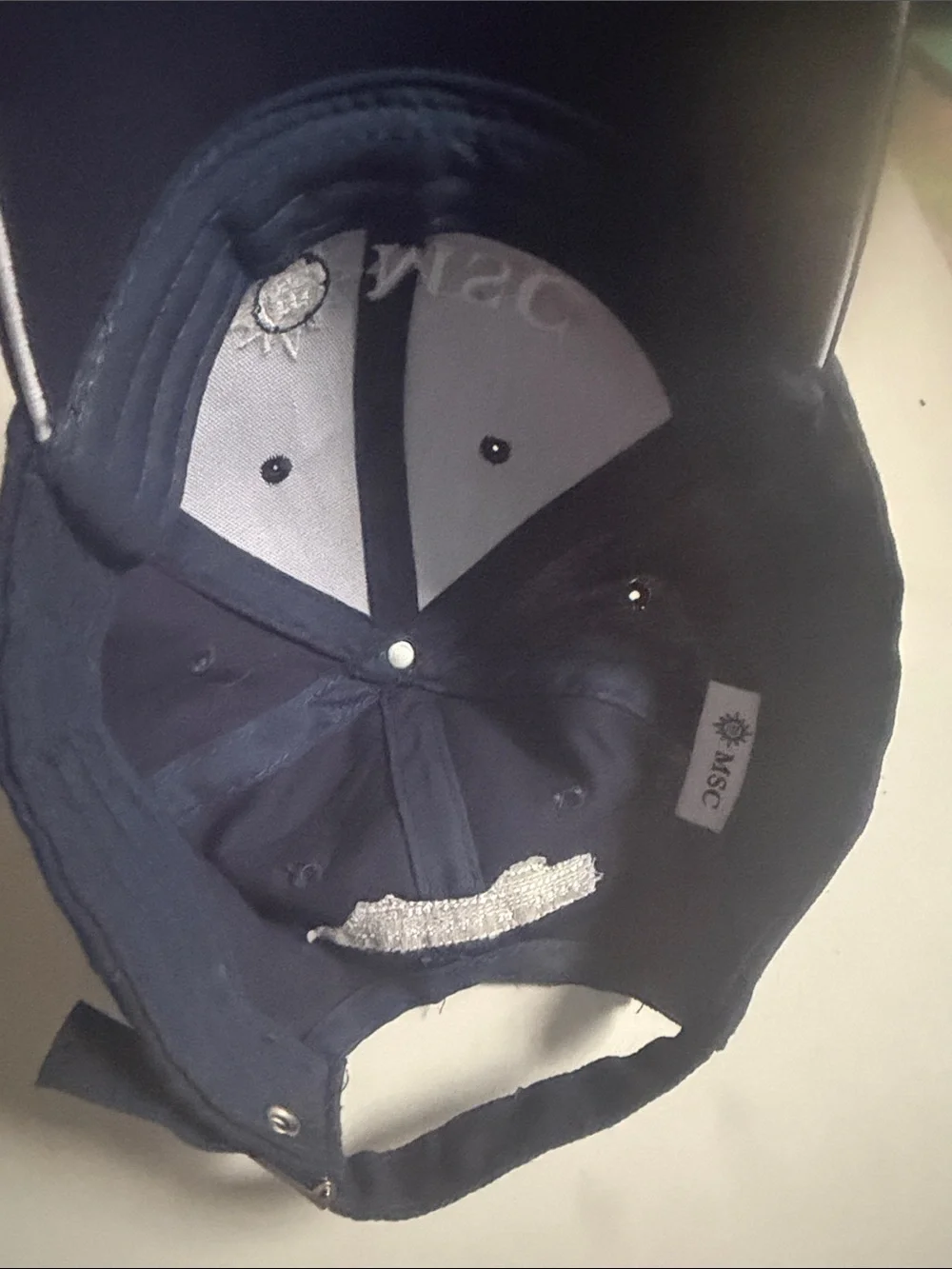 MSC Embroidered Men's Baseball Cap - Navy